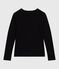 Tee-shirt femme l'iconique en coton ajouré manches longues noir BLACK