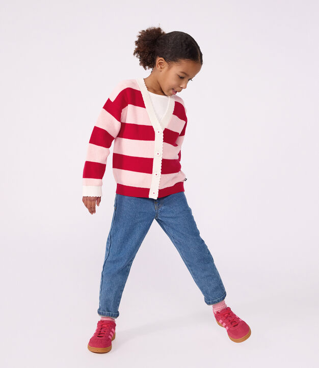 Pantalon enfant en denim bleu