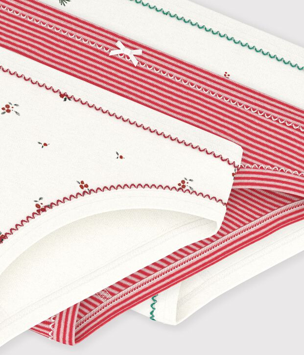 Lot de culottes enfant en coton imprim&eacute; multicouleur