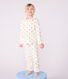 Pyjama enfant en velours imprimé cœurs dorés
