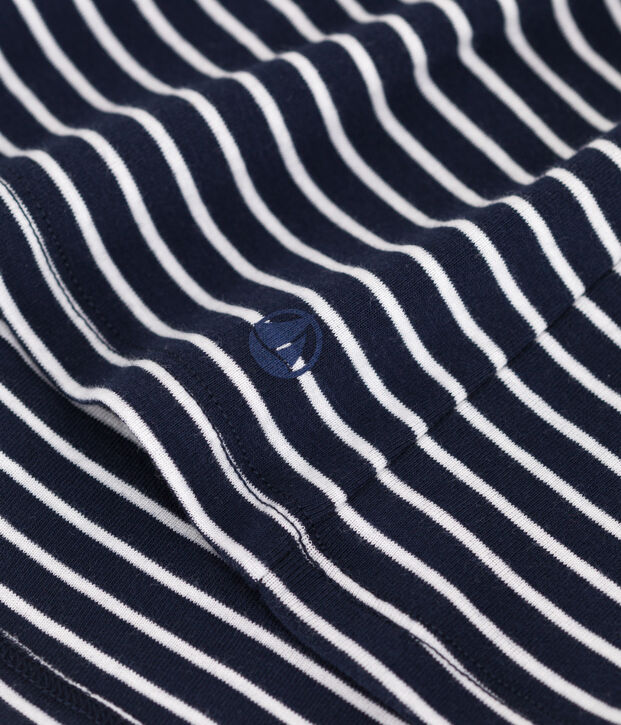 Tee-shirt Femme l'Iconique en coton ray&eacute; bleu/blanc