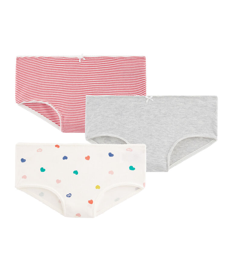 Trio de shorties petite fille multicouleur