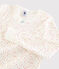 Pyjama snugfit pois multico petite fille en coton biologique blanc MARSHMALLOW/blanc MULTICO
