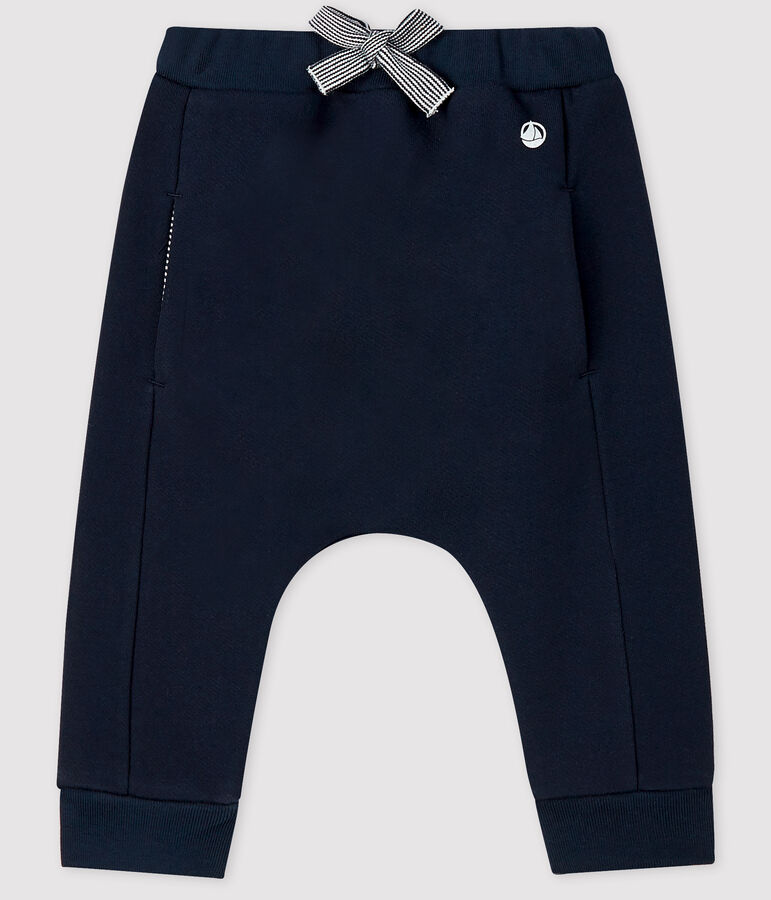 Pantalon b&eacute;b&eacute; fille/gar&ccedil;on en molleton bleu