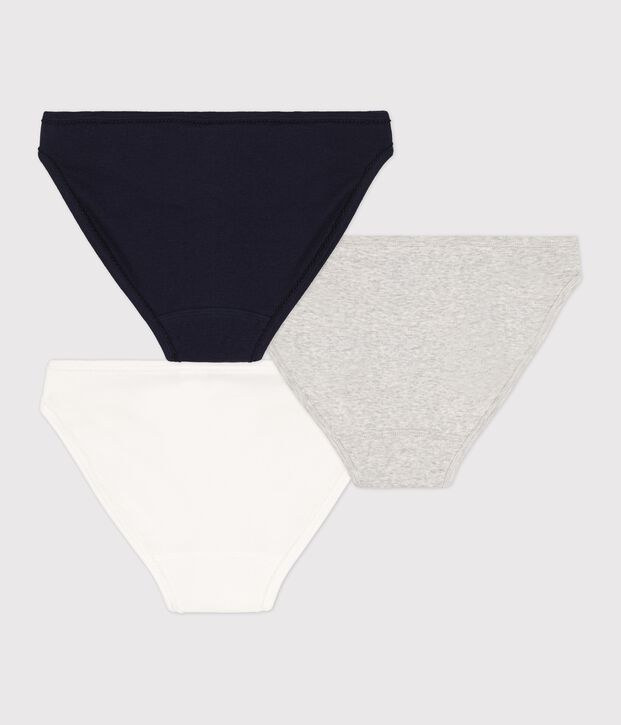Lot 3 culottes en coton Femme multicouleur