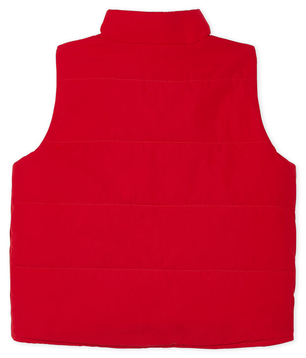 Blouson sans manches b&eacute;b&eacute; gar&ccedil;on rouge