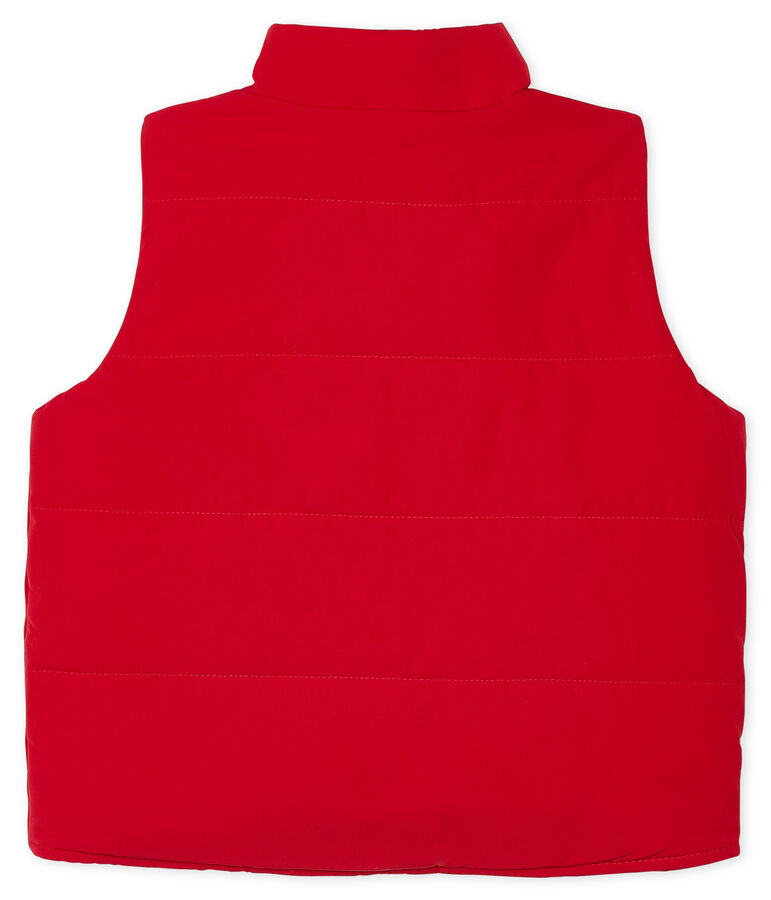 Blouson sans manches b&eacute;b&eacute; gar&ccedil;on rouge