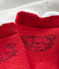 Lot de 2 paires de chaussettes bébé mixte rouge TERKUIT