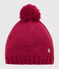 Bonnet enfant fille rose POPPY