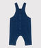 Salopette b&eacute;b&eacute; en jean &eacute;lasthanne jambes longues bleu