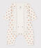 Bodyjama sans pieds imprimé bébé en coton blanc MARSHMALLOW/ ECUREUIL
