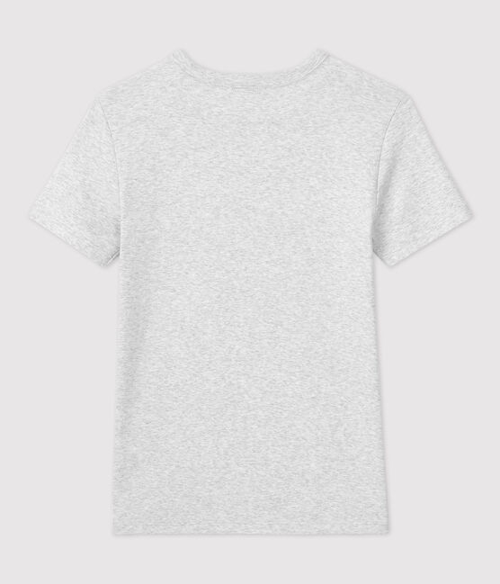 Tee-shirt L'ICONIQUE col rond en coton Femme gris BELUGA CHINE