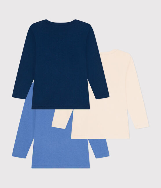 Lot de 3 tee-shirts à manches longues unis en coton enfant variante 1