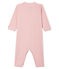 Dors bien sans pieds bébé fille en côte rose CHARME/blanc MARSHMALLOW
