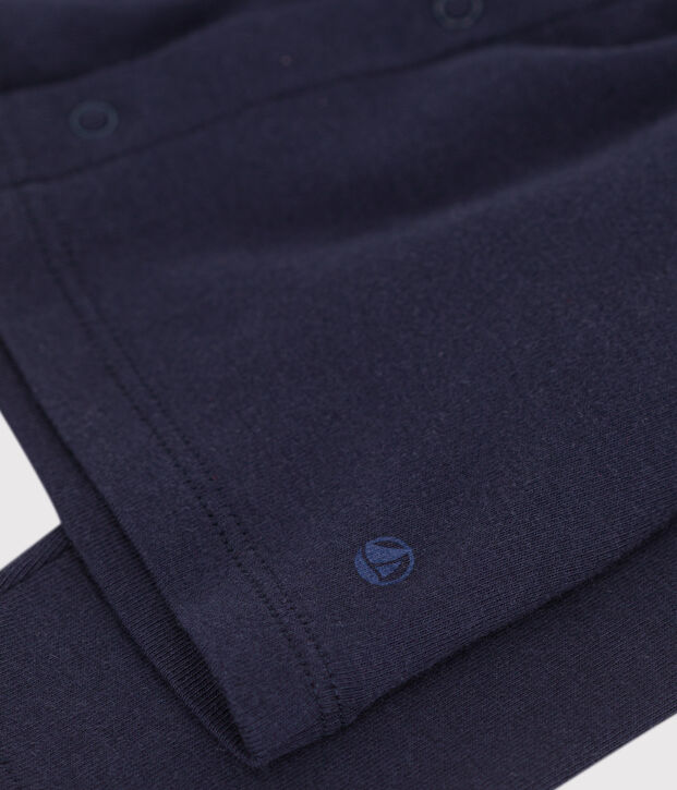 Cardigan en coton b&eacute;b&eacute; bleu marine