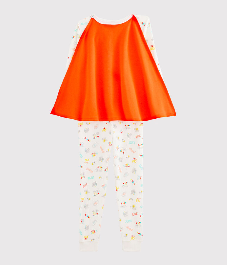 Combinaison d&eacute;guisement petit gar&ccedil;on blanc/multicouleur