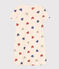 Chemise de nuit en coton motif cœur enfant blanc AVALANCHE/ MULTICO