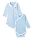 Lot de 2 bodies naissance manches longues bébé garçon