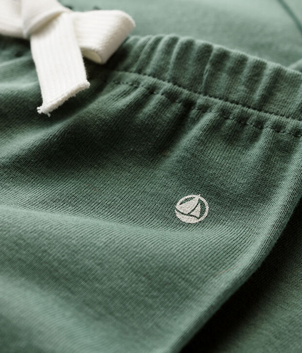 Pantalon en coton b&eacute;b&eacute; fille/b&eacute;b&eacute; gar&ccedil;on vert