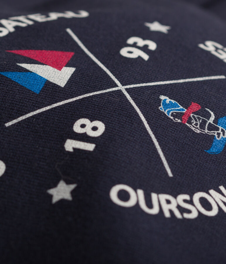 Combinaison longue en coton b&eacute;b&eacute;. bleu SMOKING