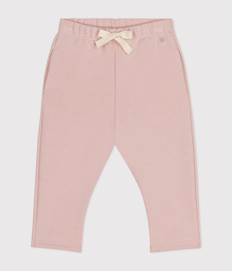 Pantalon en molleton b&eacute;b&eacute; rose SALINE