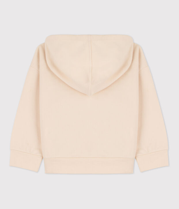 Sweatshirt &agrave; capuche enfant fille / gar&ccedil;on &eacute;cru