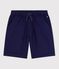 Bermuda short enfant en coton uni bleu SOIR