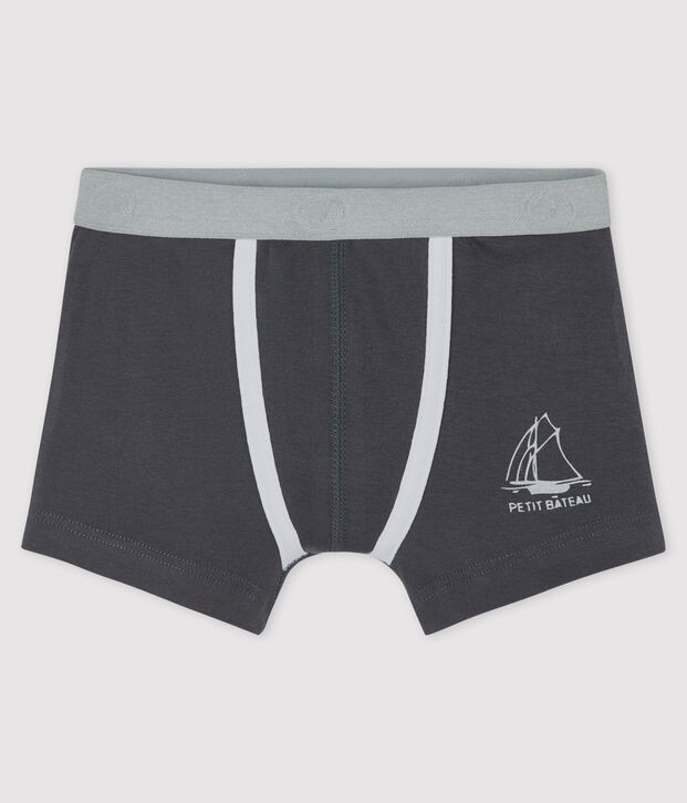 Boxer petit gar&ccedil;on gris fonc&eacute;