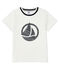 Tee-shirt manches courtes enfant garçon blanc MARSHMALLOW