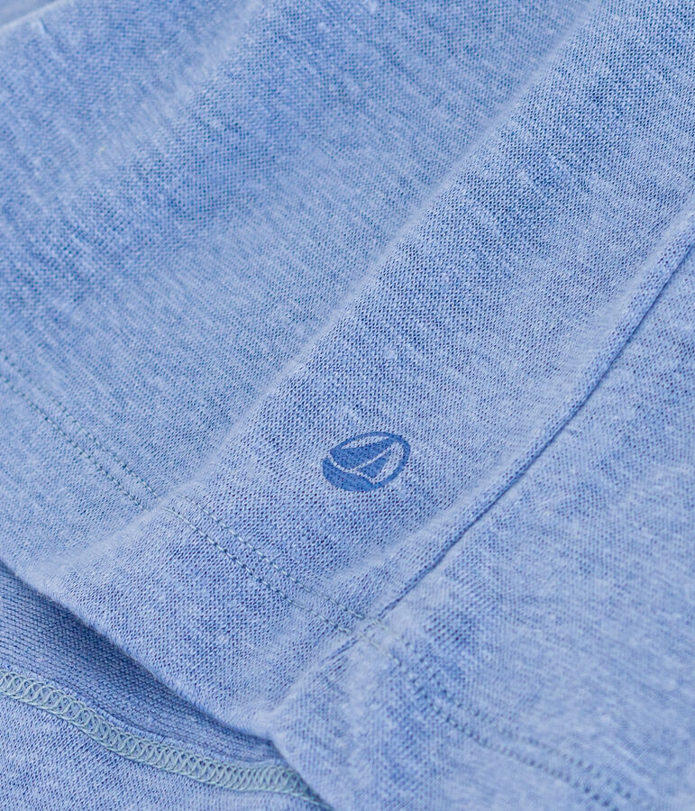 Tee-shirt en lin femme bleu