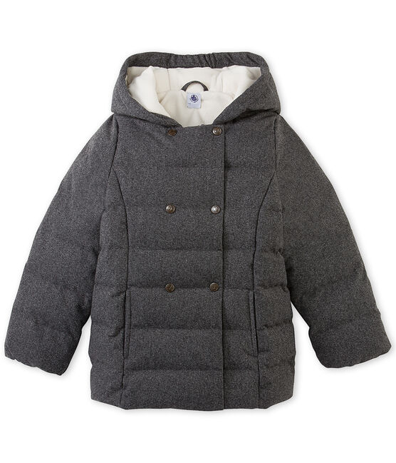 Doudoune fille en flanelle déperlante gris SUBWAY CHINE