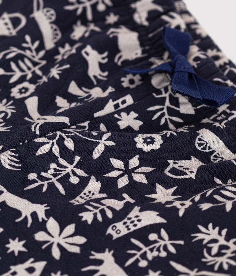 Pantalon en tubique matelass&eacute; imprim&eacute; b&eacute;b&eacute; bleu SMOKING/ AVALANCHE