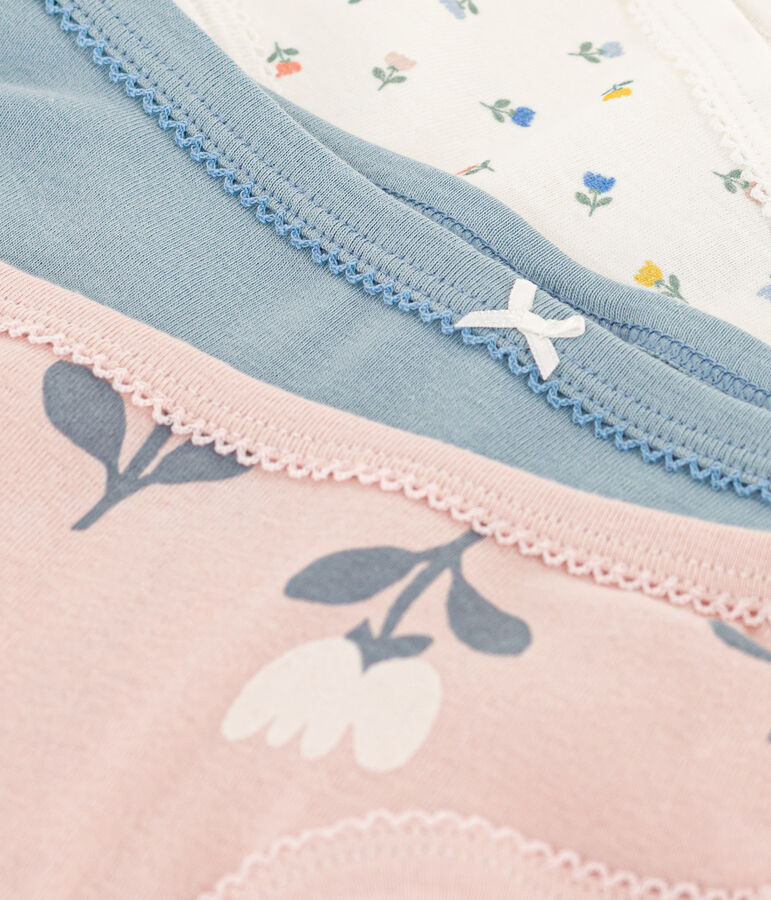 Lot de 3 culottes tulipes en coton petite fille variante 1