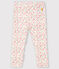 Legging imprimé bébé fille blanc MARSHMALLOW/blanc MULTICO