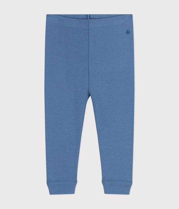 Legging en coton b&eacute;b&eacute; bleu