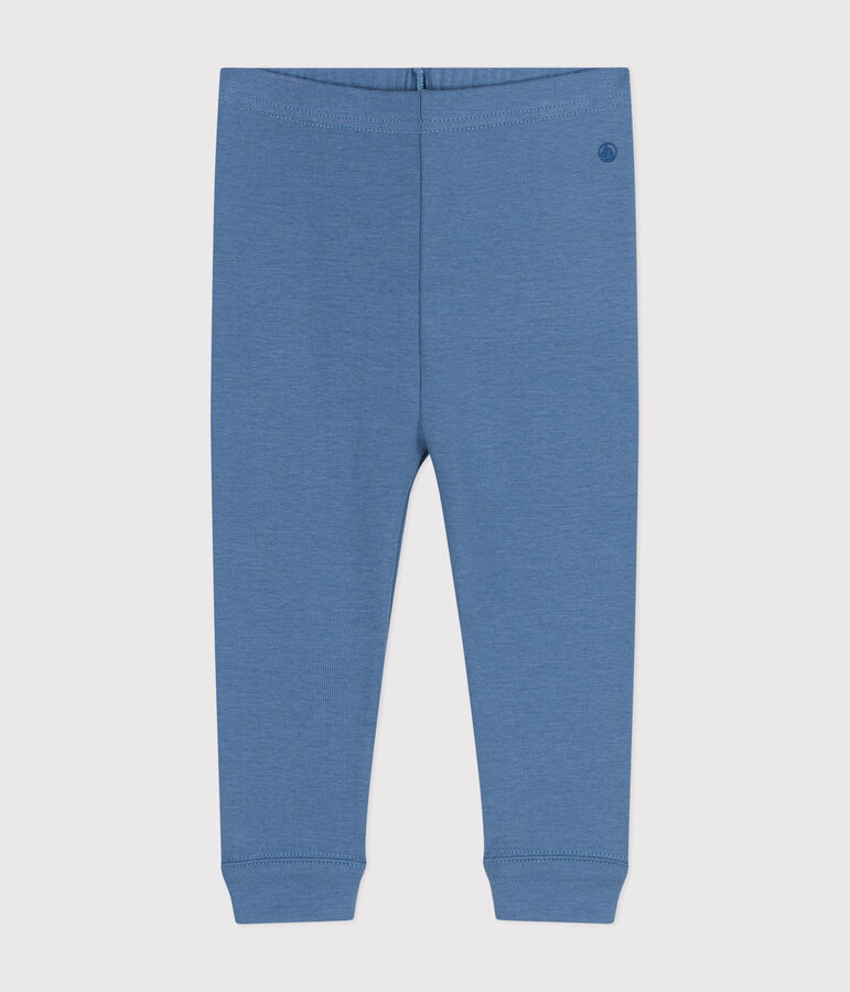 Legging en coton b&eacute;b&eacute; bleu
