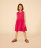 Robe sans manche en lin enfant fille rose DELHI