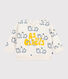 Sweatshirt bébé en coton imprimé pingouins