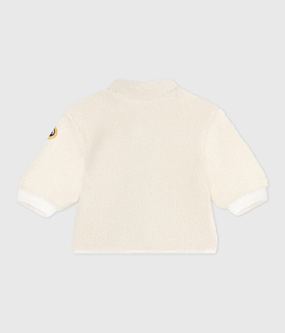Manteau à capuche bébé ouatiné en sherpa MILK/ MULTICO