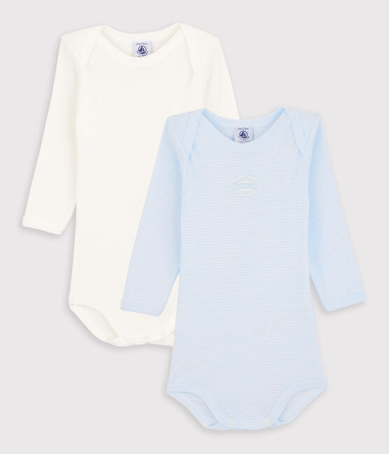 Lot de 2 bodies rayé manches longues  coton biologique variante 1