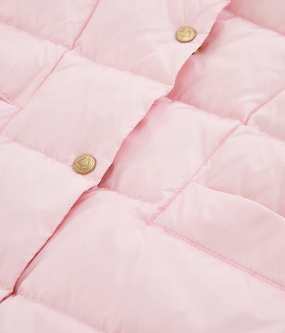 Doudoune duvet et plume enfant fille rose FLEUR CN
