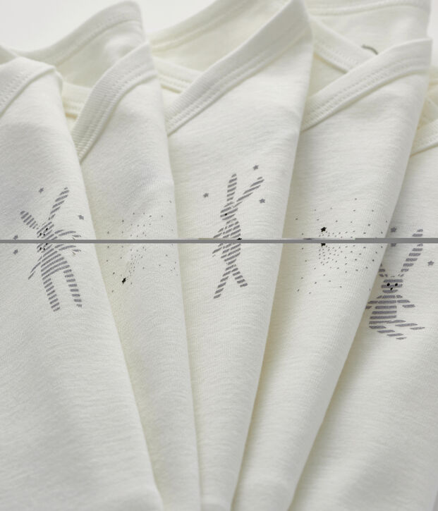 Lot de 5 bodies naissance manches courtes b&eacute;b&eacute; multicouleur