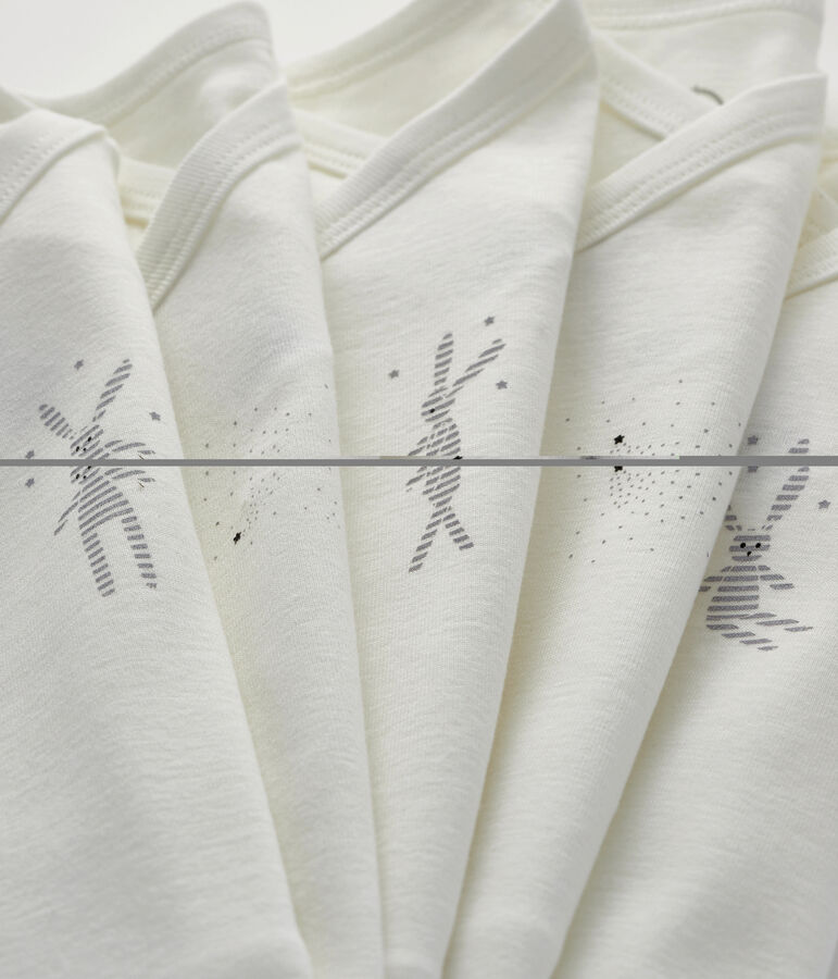 Lot de 5 bodies naissance manches courtes b&eacute;b&eacute; variante 1