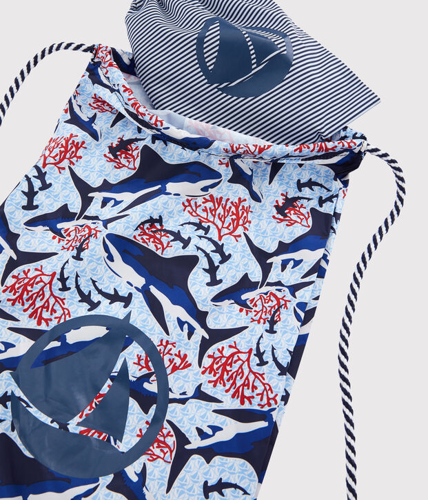 Sac &agrave; dos l&eacute;ger enfant gar&ccedil;on blanc/multicouleur