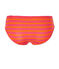Culotte femme en côte originale rayée rose GEISHA/orange FEU