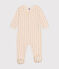 Pyjama imprimé fleur en coton bébé blanc AVALANCHE/ MULTICO