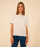 Tee-shirt le Boxy en coton femme beige MONTELIMAR CHINE