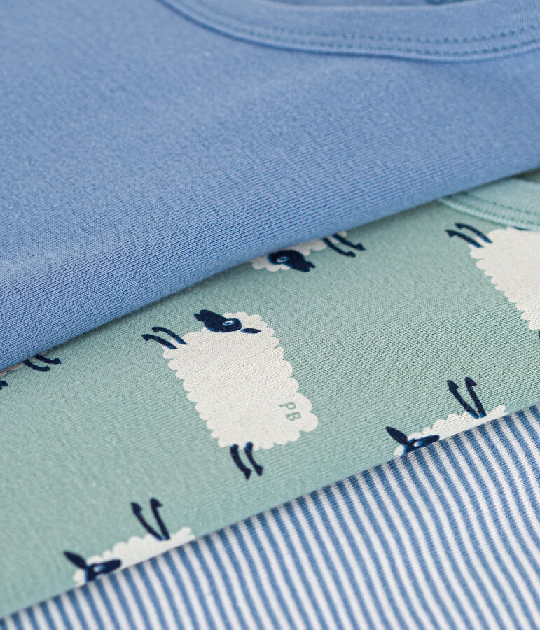 Lot de 3 tee-shirts &agrave; manches courtes mouton en coton enfant variante 1