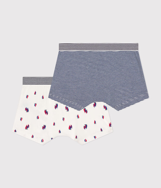 Lot de 2 boxers en coton enfant multicouleur