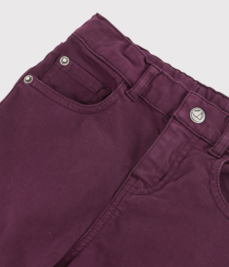 Pantalon enfant gar&ccedil;on violet